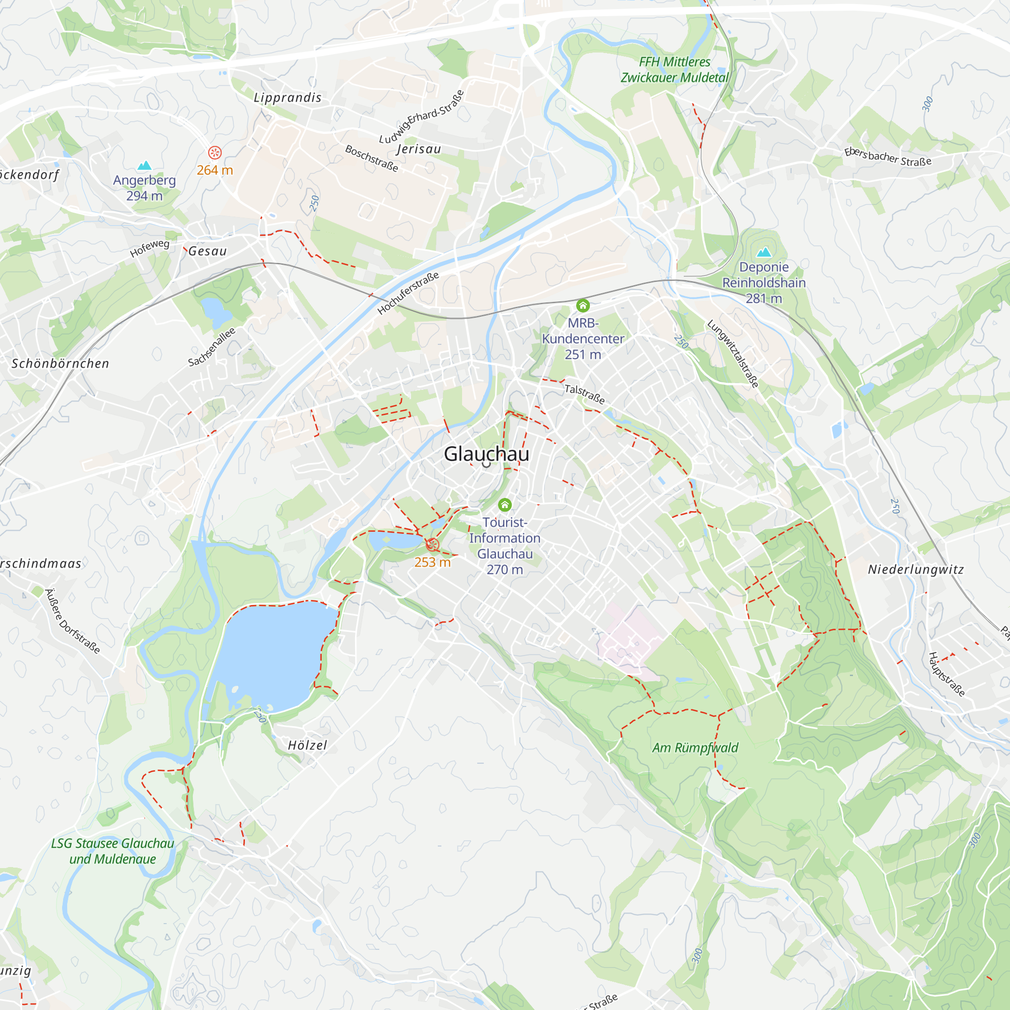 Tourist-Information Glauchau map