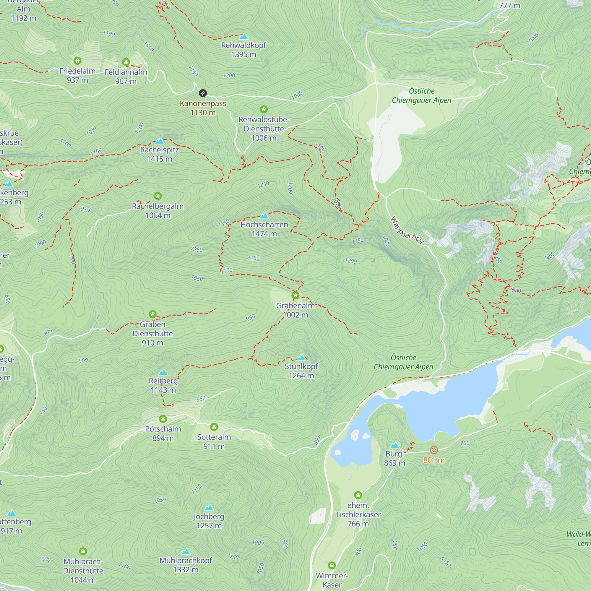 Gräbenalm map