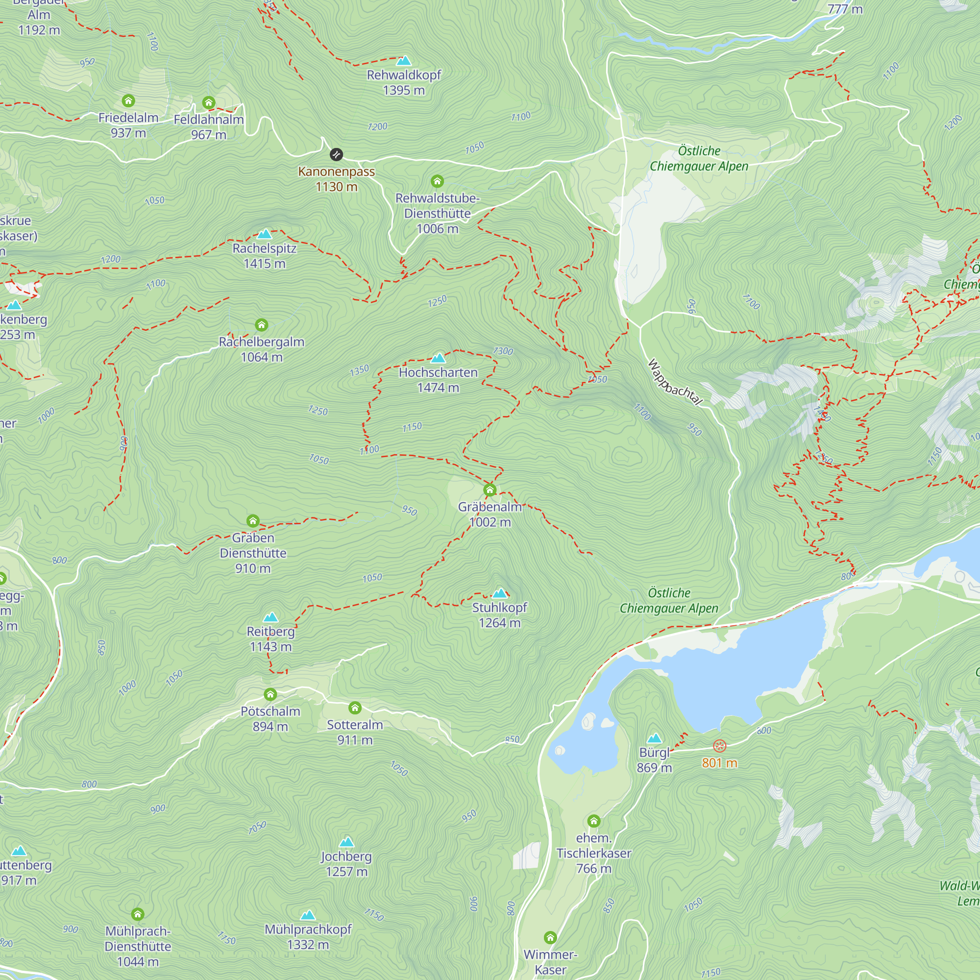 Gräbenalm map