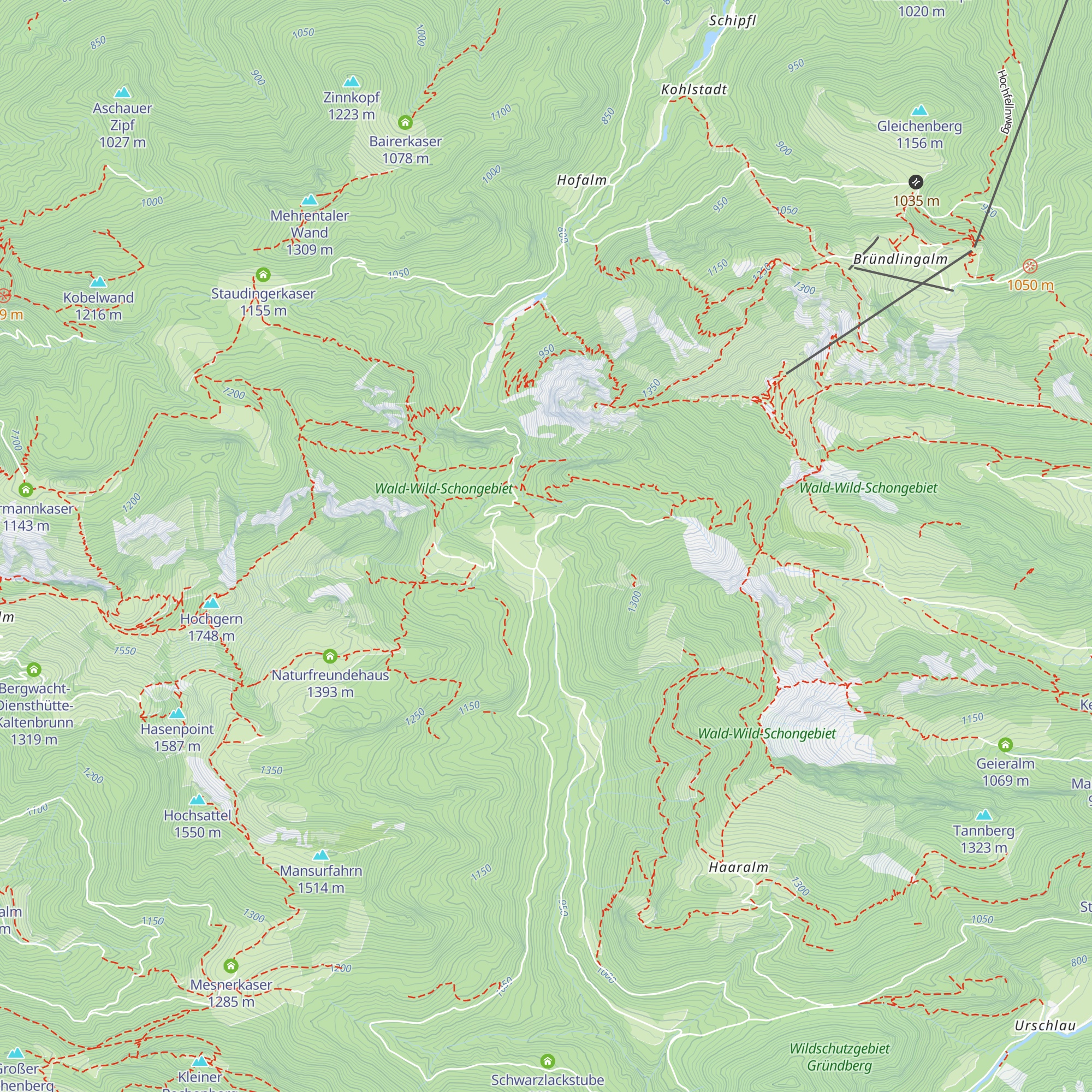Eschelmoos Diensthütte map