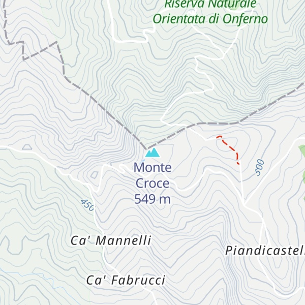 Map of Monte Croce