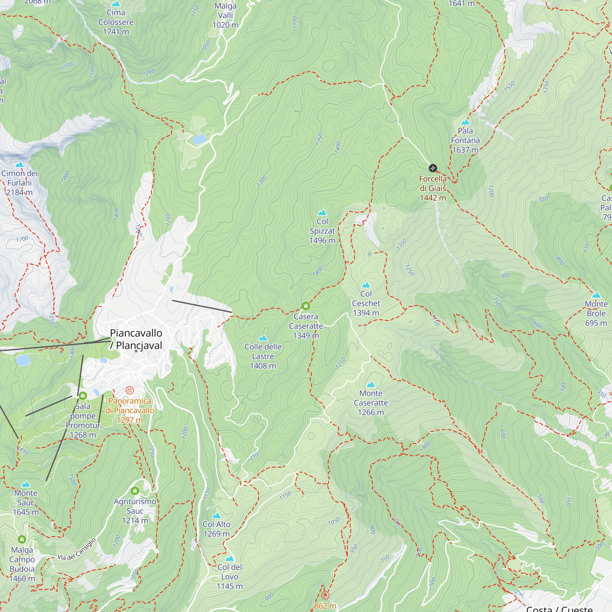 Casera Caseratte map