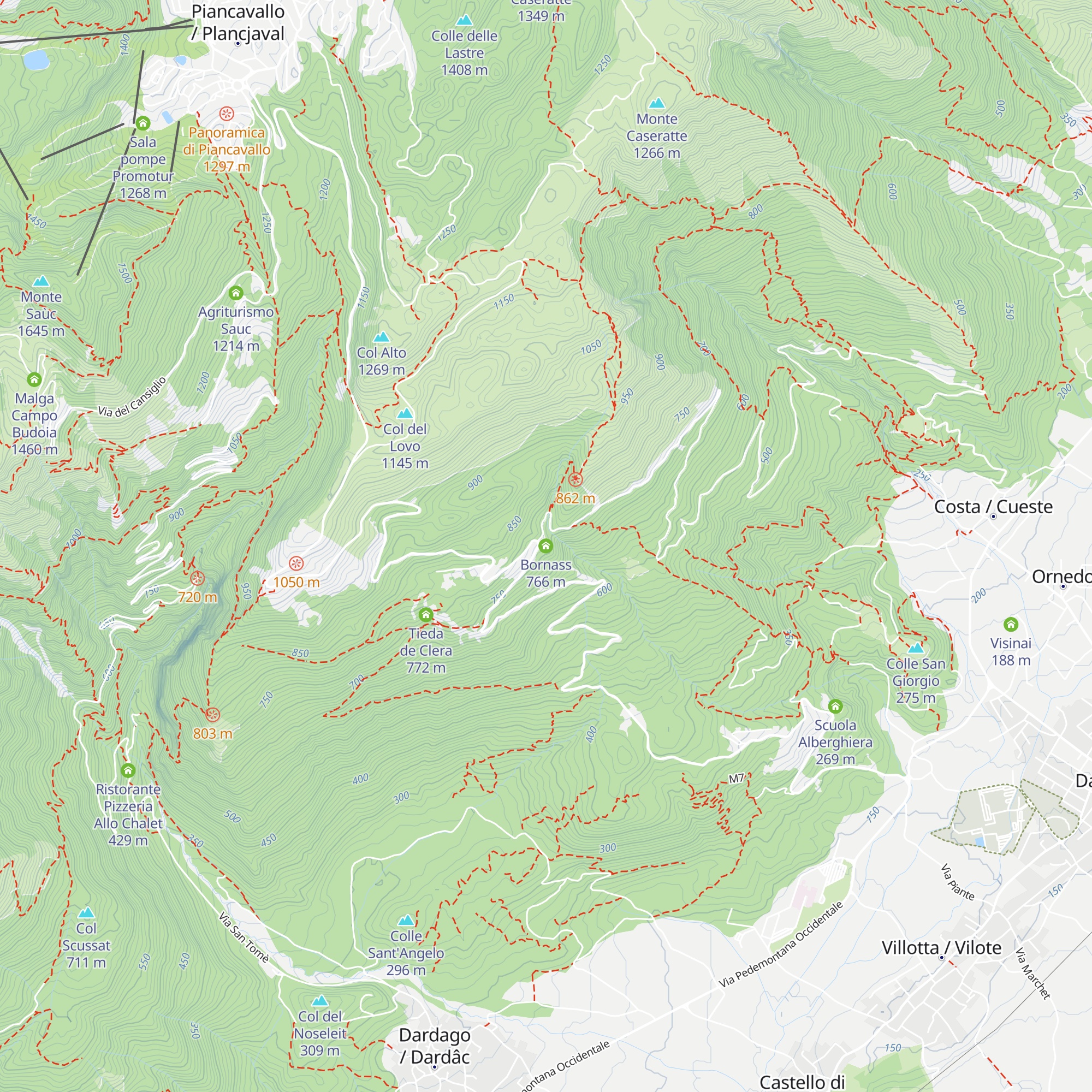 Bornass map