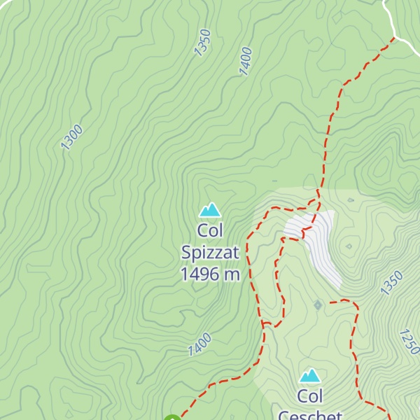 Map of Col Spizzat