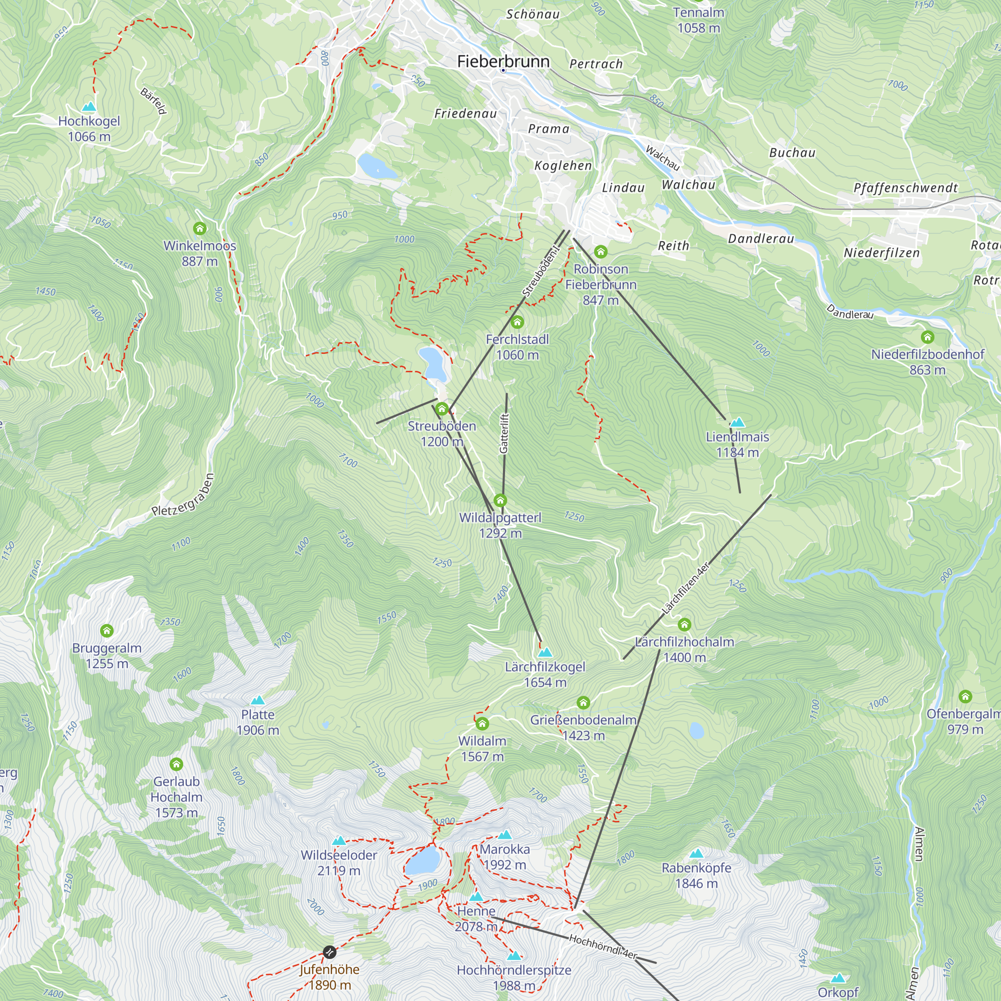 Wildalpgatterl map