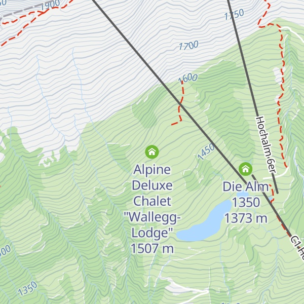 Map of Alpine Deluxe Chalet "Wallegg-Lodge"