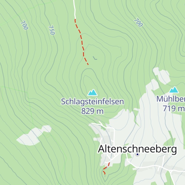 Map of Schlagsteinfelsen
