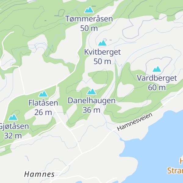 Map of Danelhaugen
