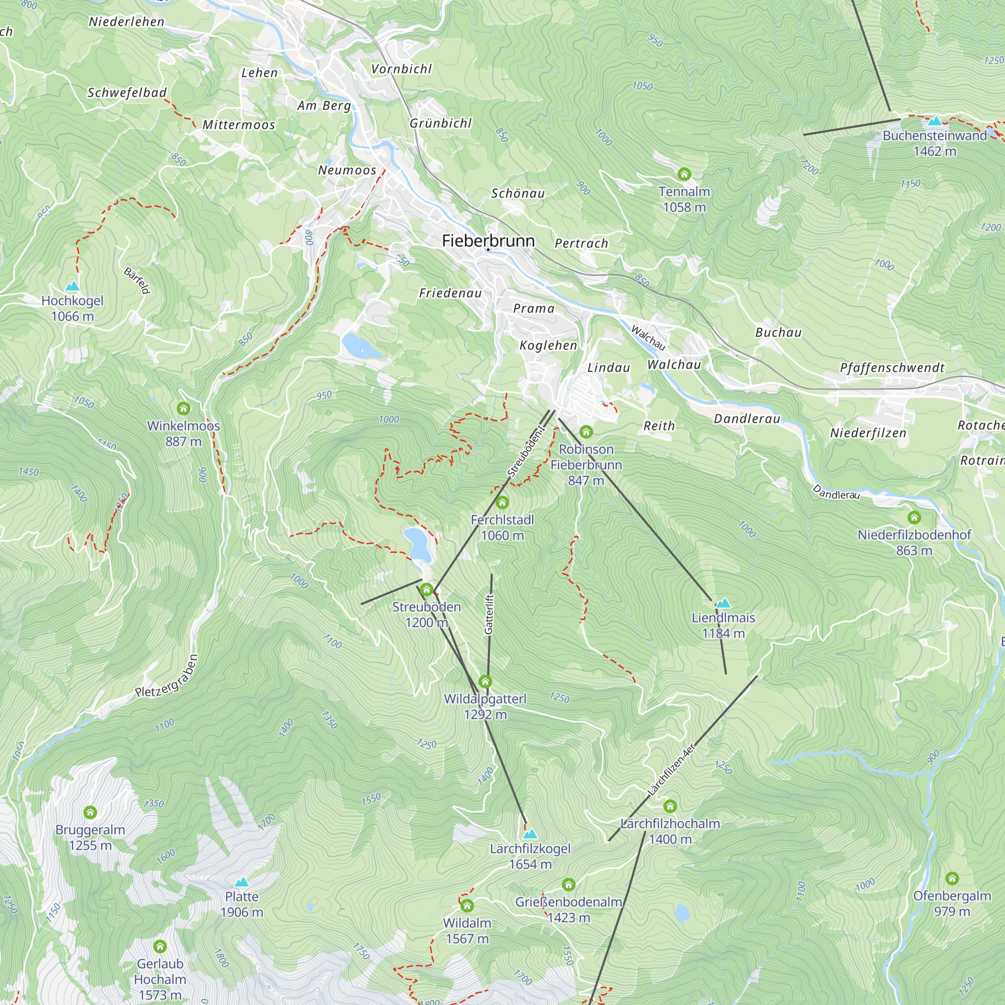 Ferchlstadl map