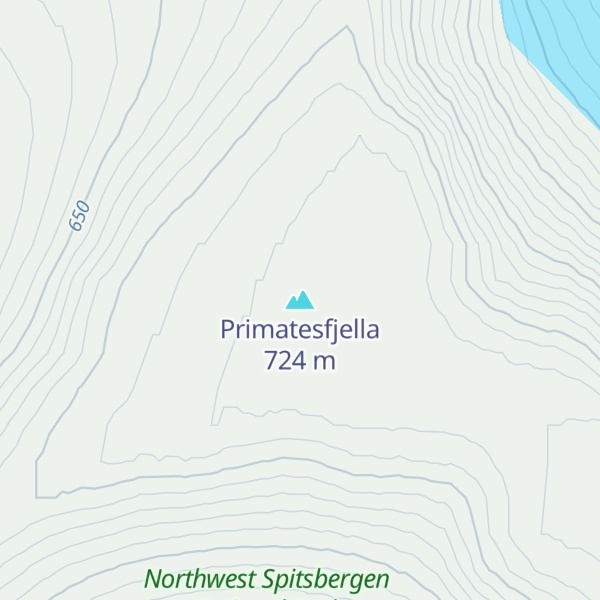 Map of Primatesfjella