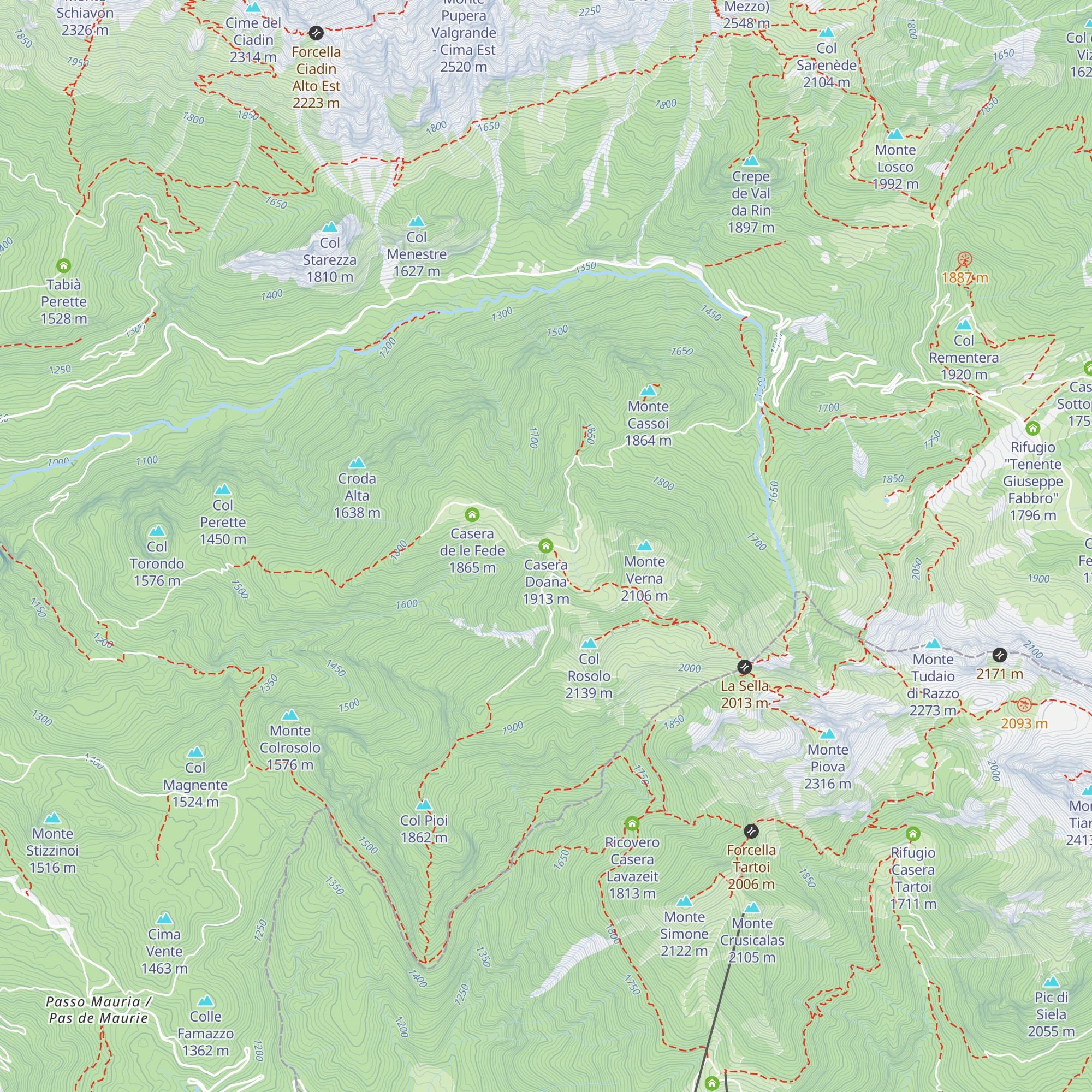 Casera Doana map