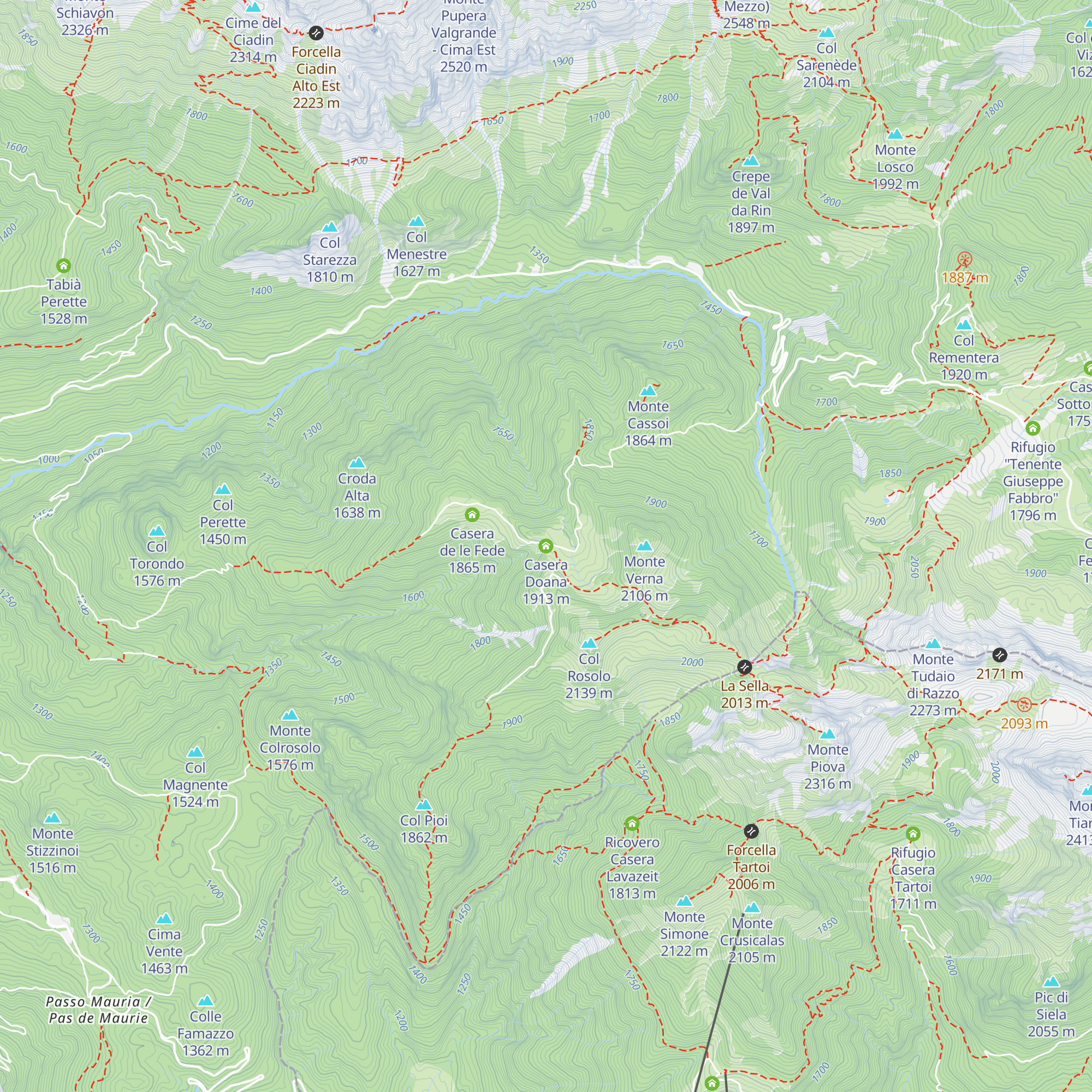 Casera Doana map