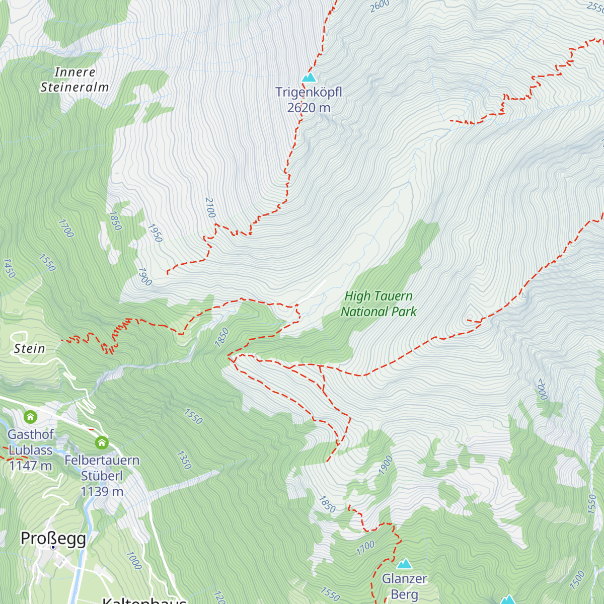 Äußere Steiner Alm map