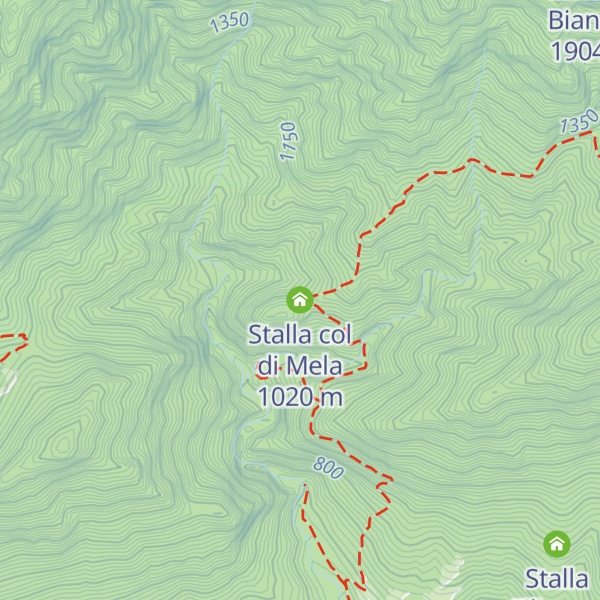 Map of Stalla col di Mela