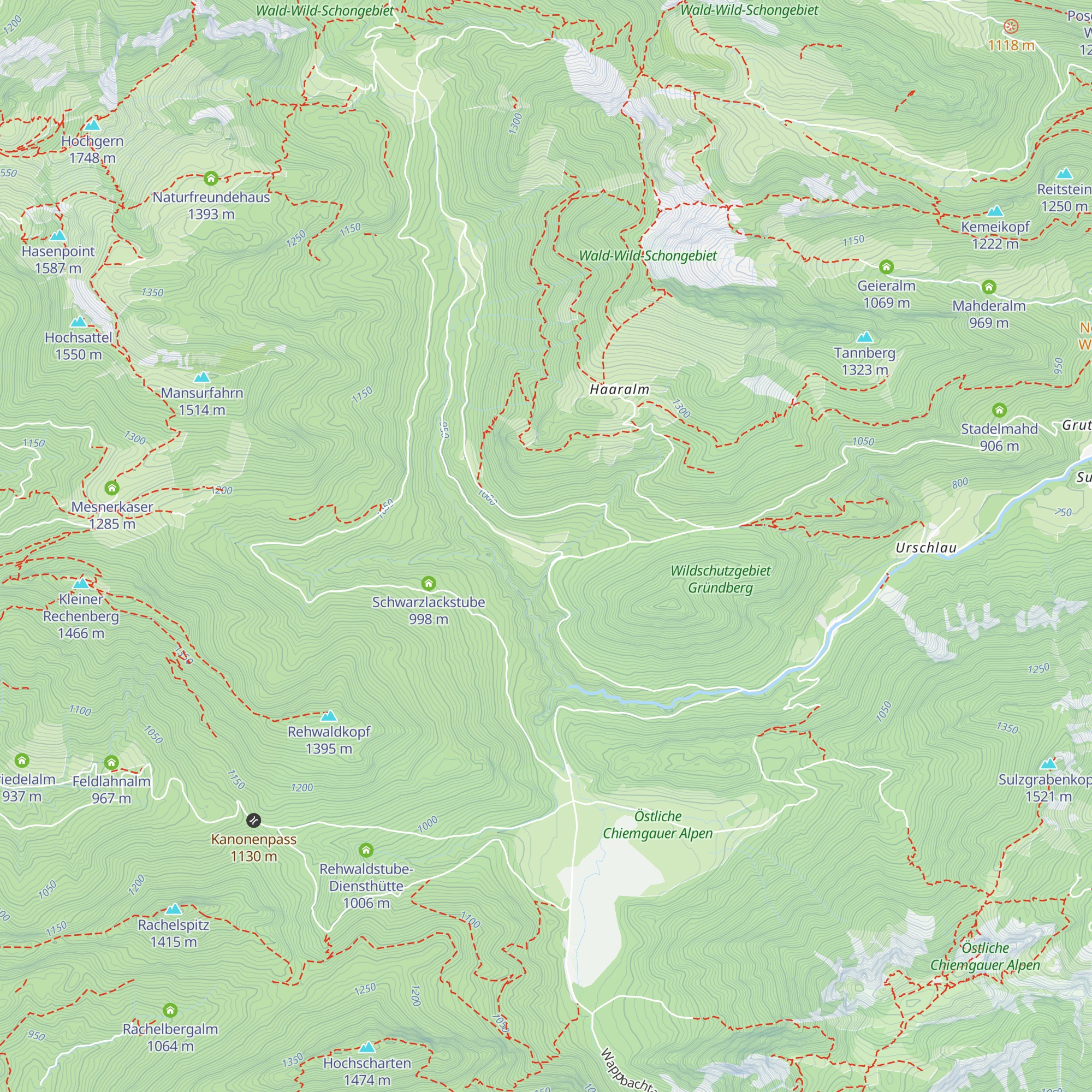 Längauer Alm map
