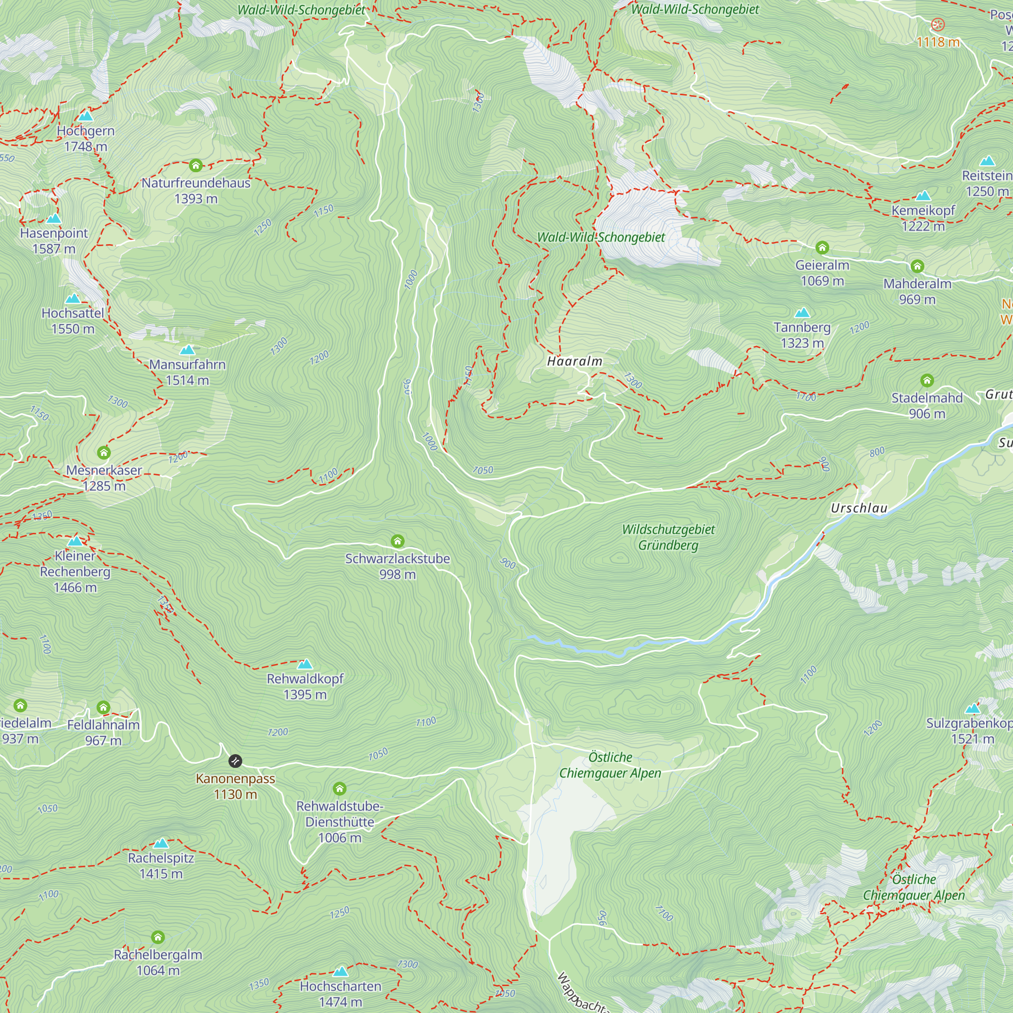 Längauer Alm map