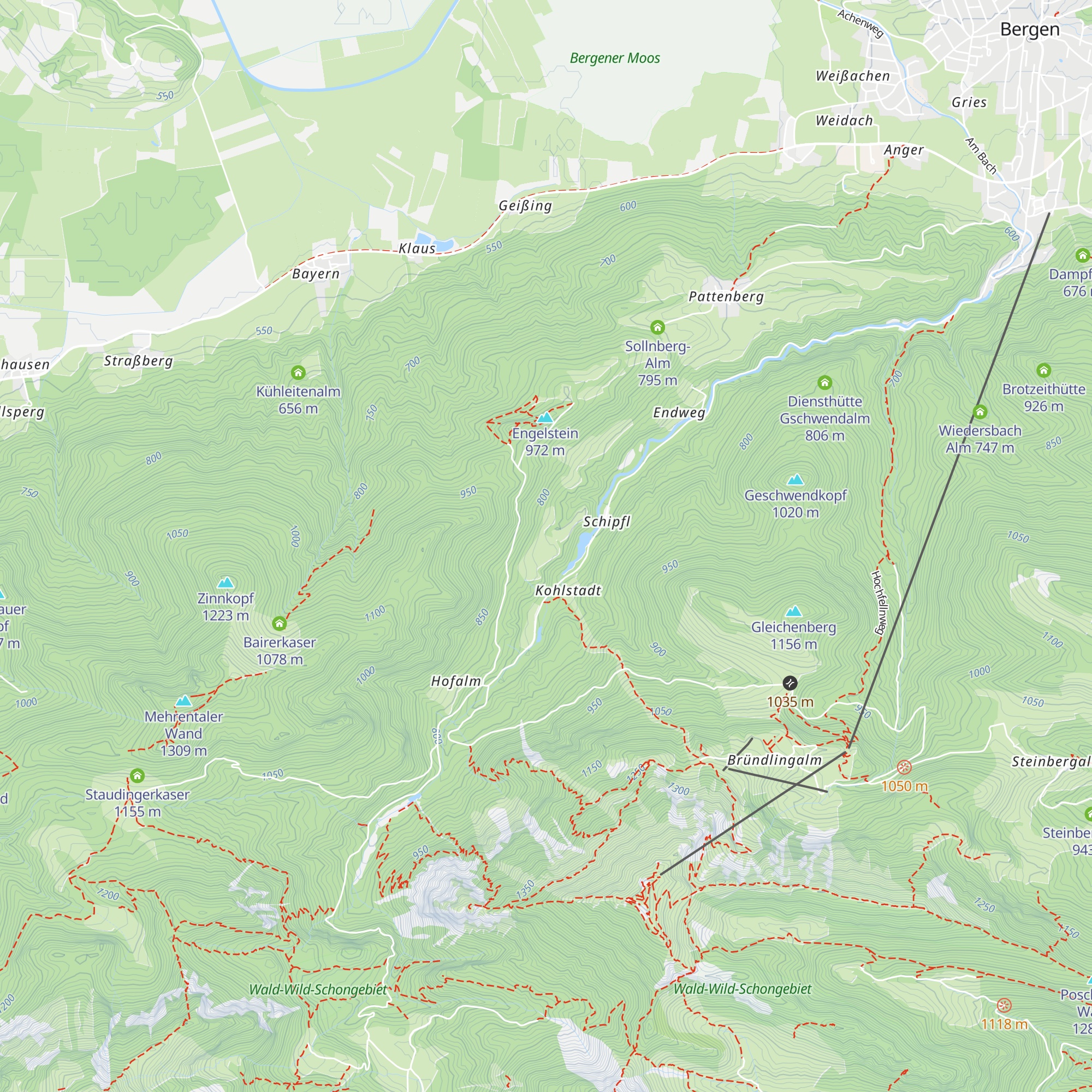 Sommerau-Alm map