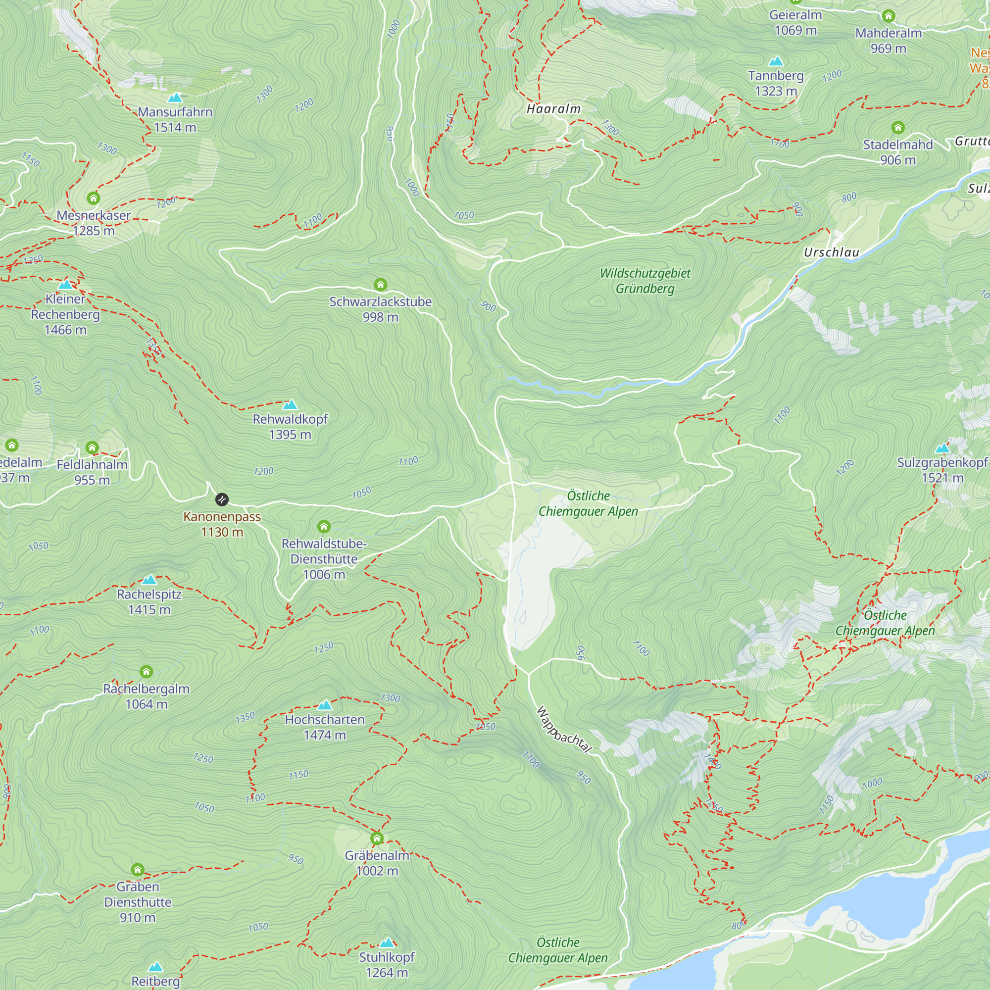 Langerbauer Alm map