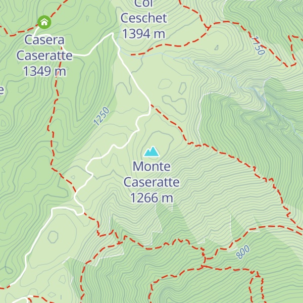 Map of Monte Caseratte