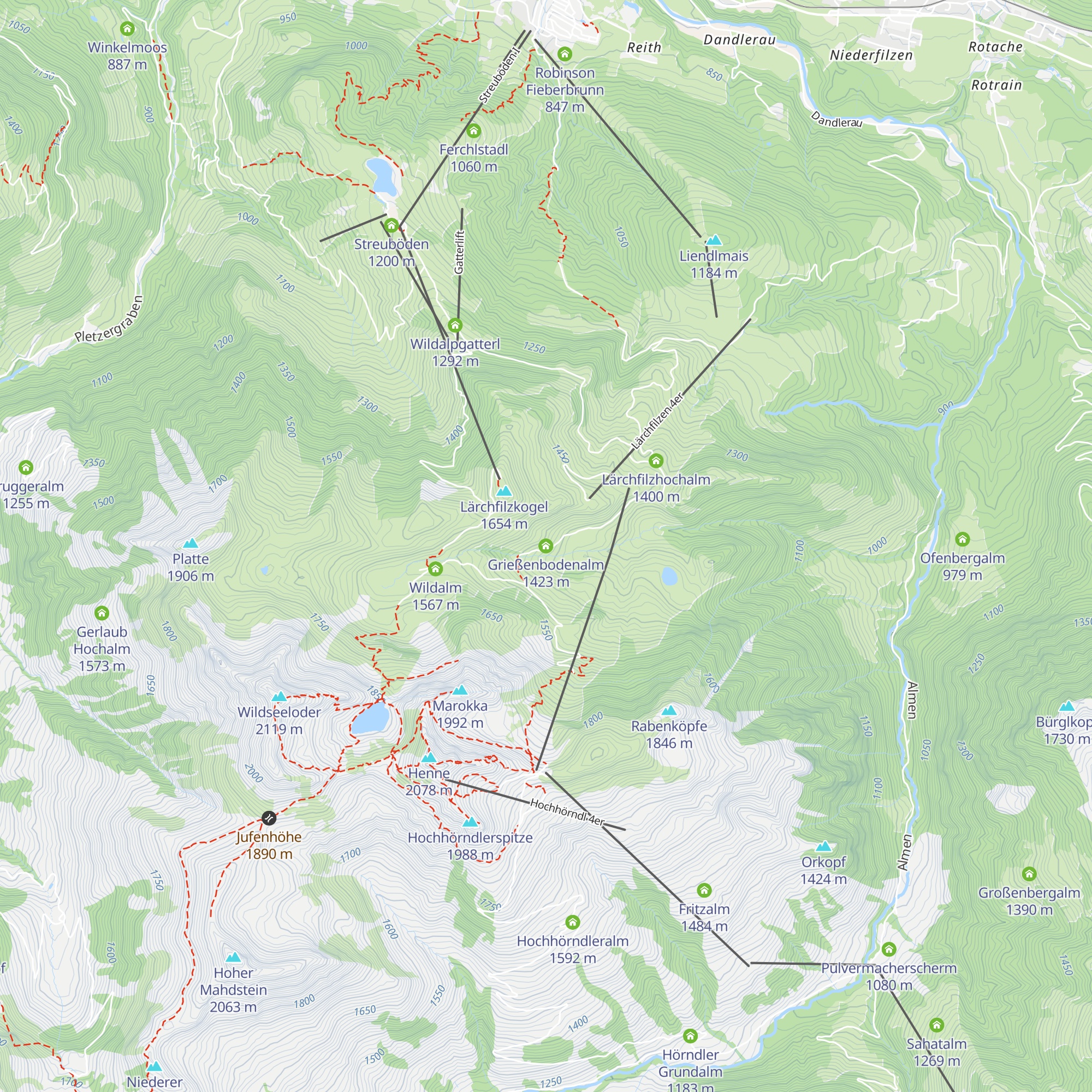 Grießenbodenalm map