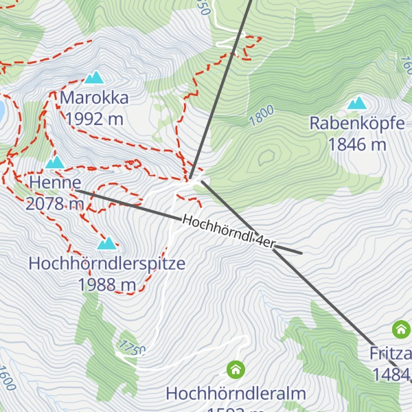 Map of Hochhörndler Hütte