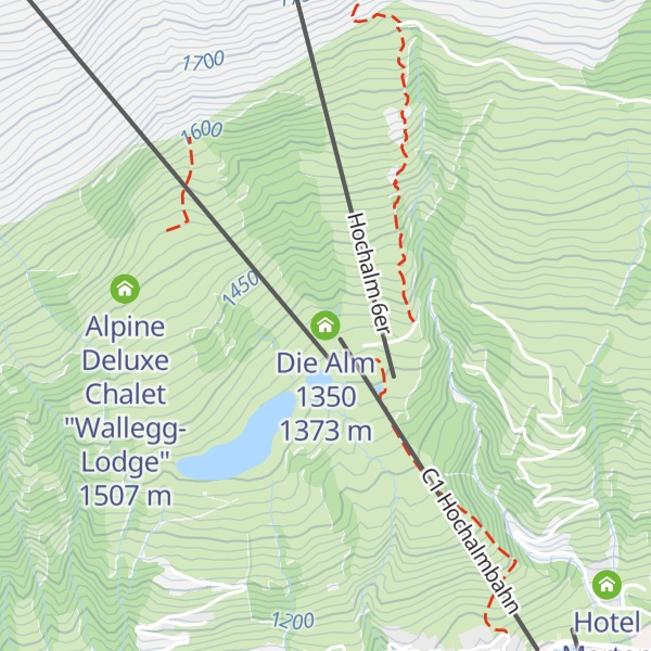 Map of Die Alm 1350