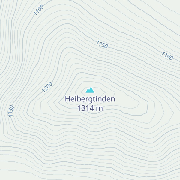 Map of Heibergtinden