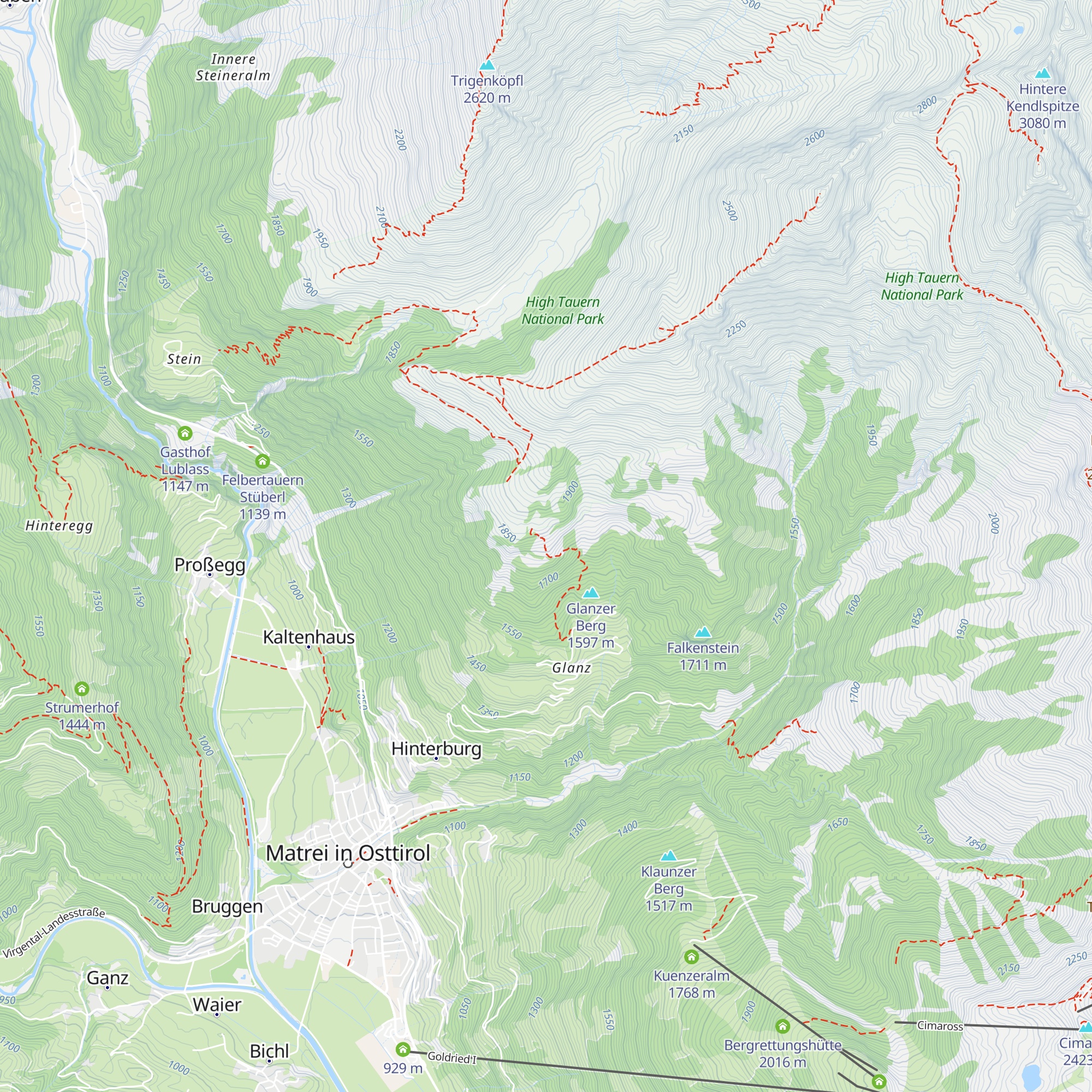 Köfler-Alm map