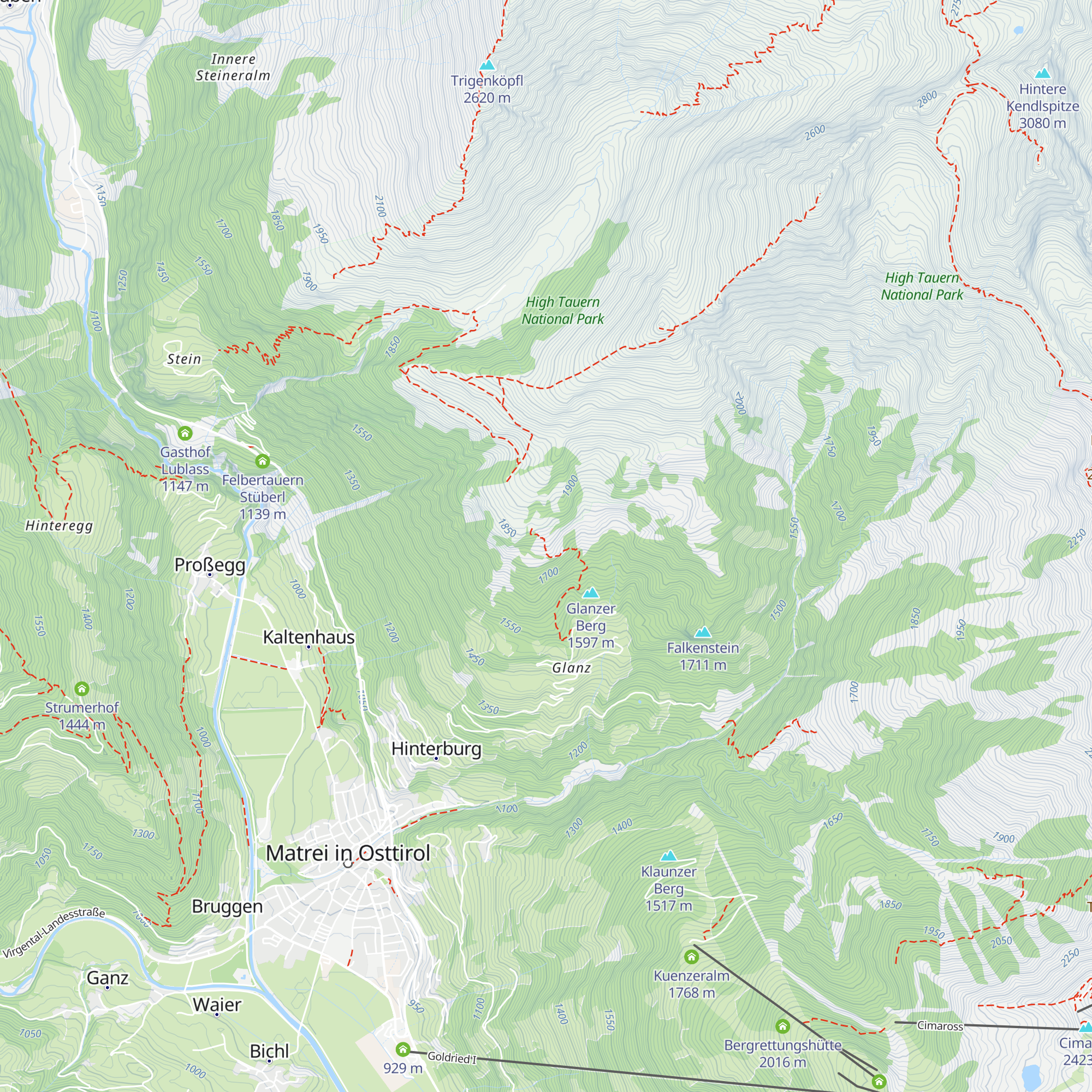 Köfler-Alm map