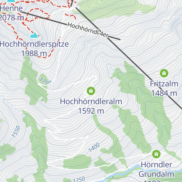 Map of Hochhörndleralm