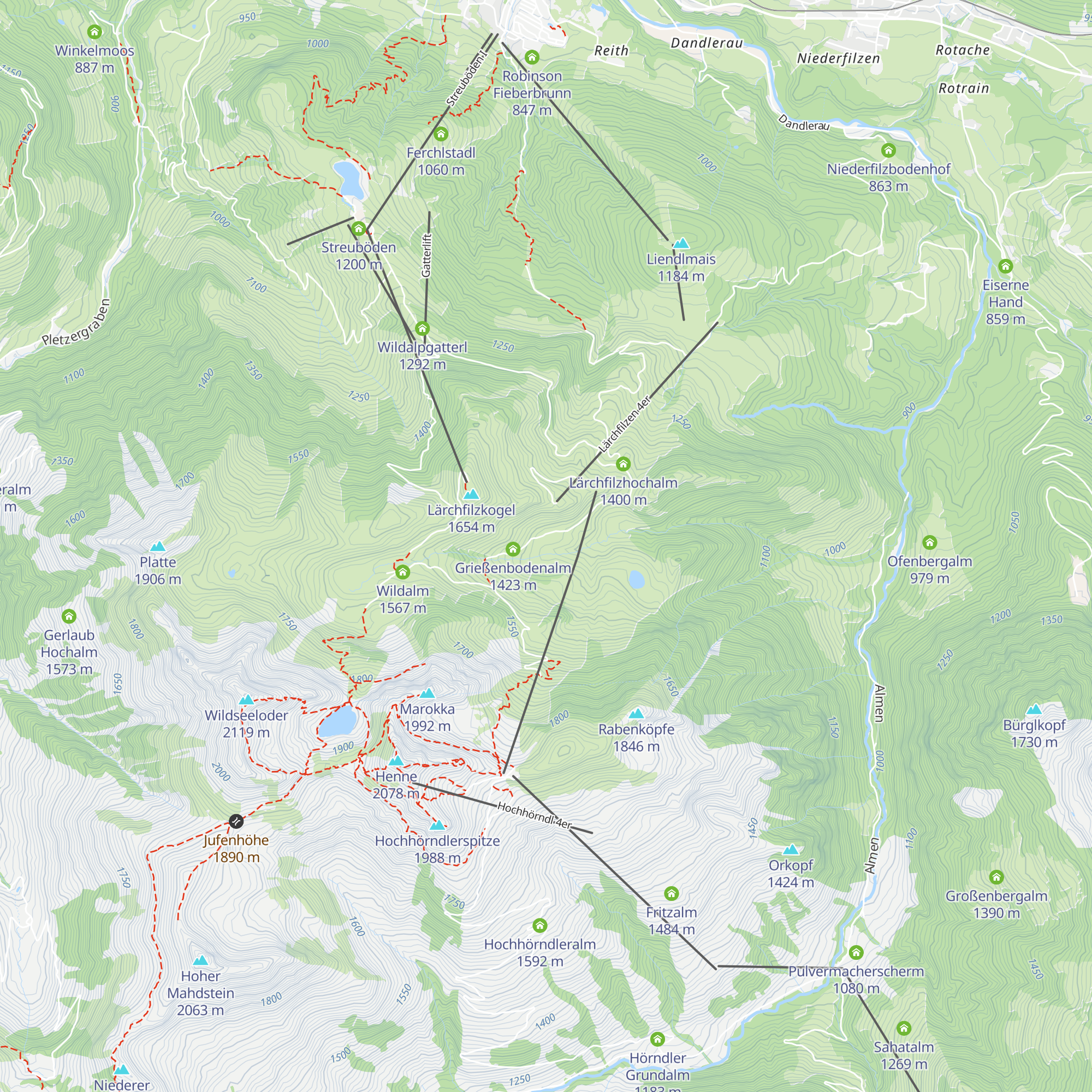 Grießenbodenalm map