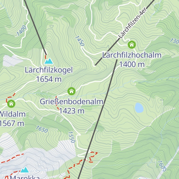 Map of Grießenbodenalm