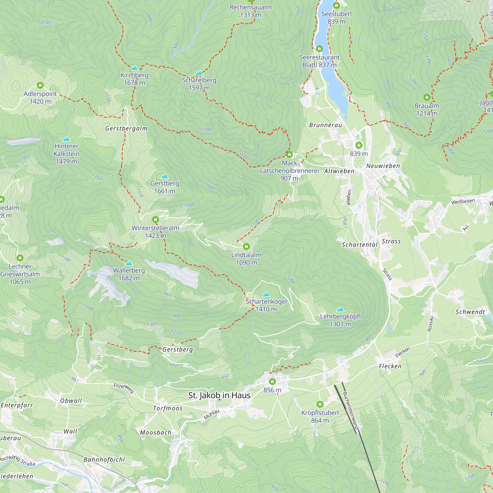 Lindtalalm map