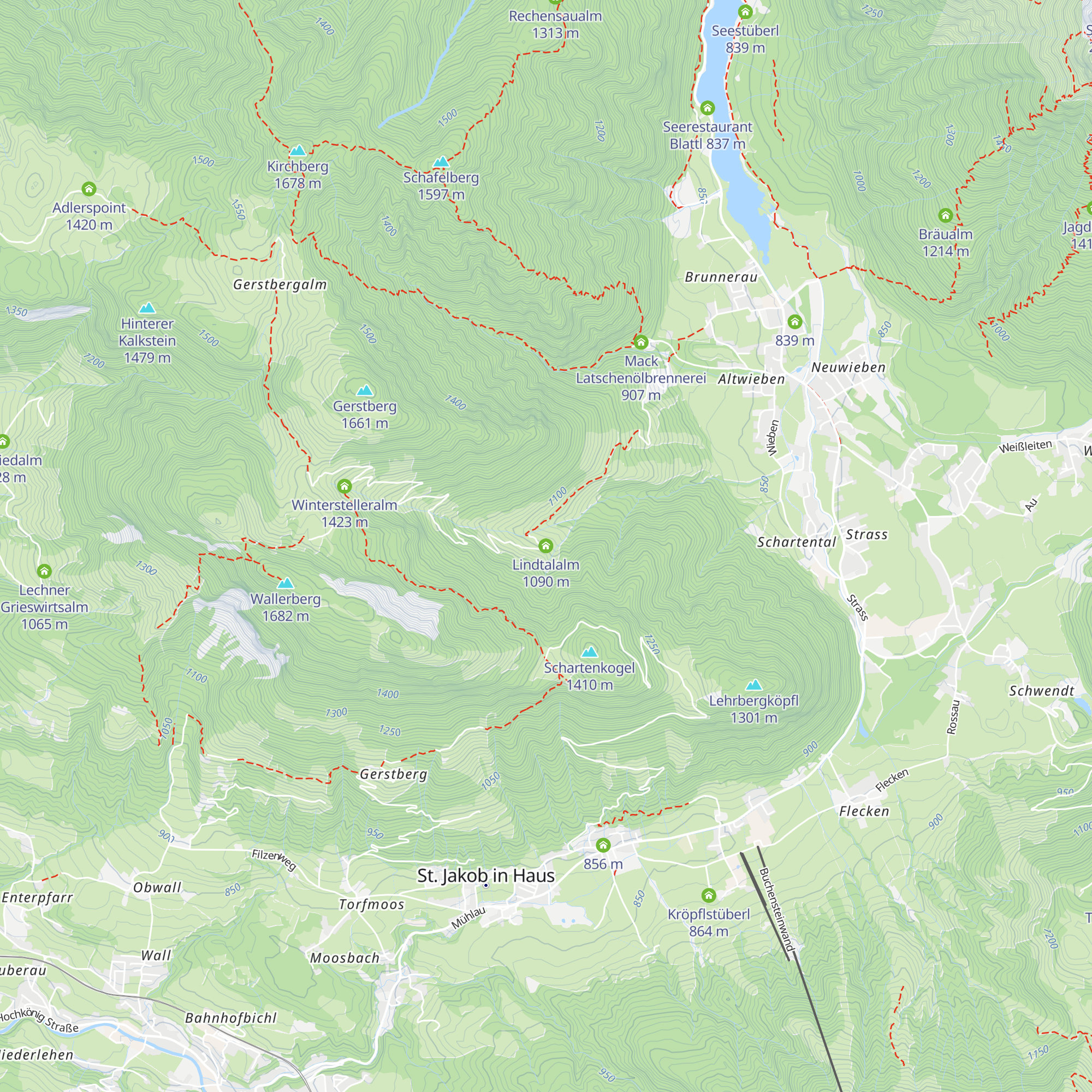 Lindtalalm map