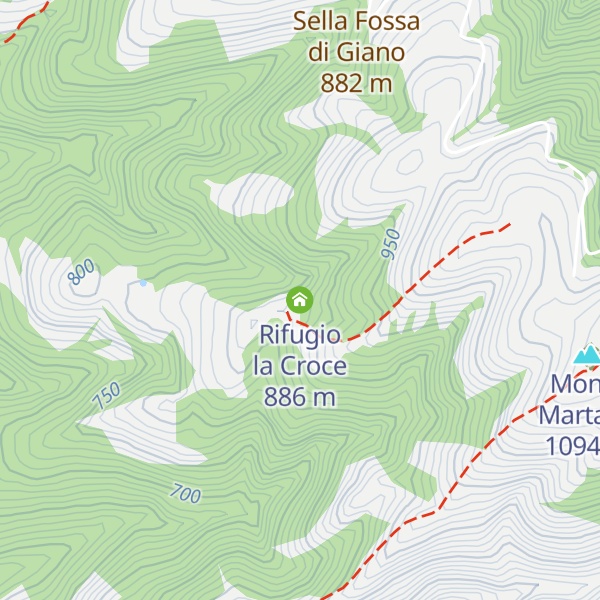 Map of Rifugio la Croce