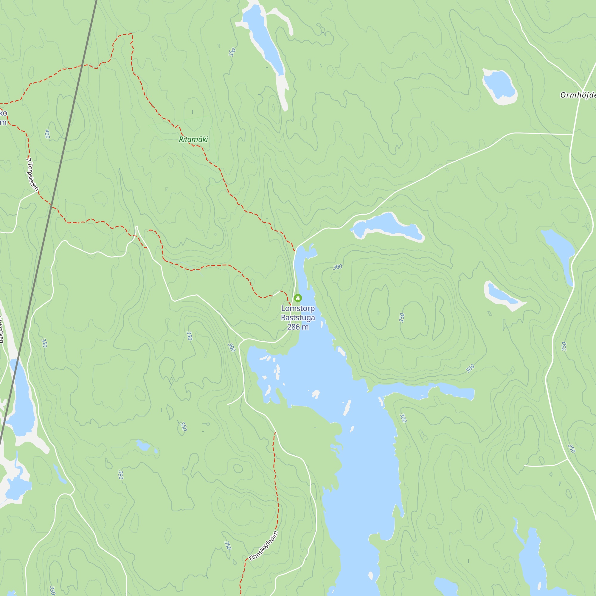Lomstorp Raststuga map
