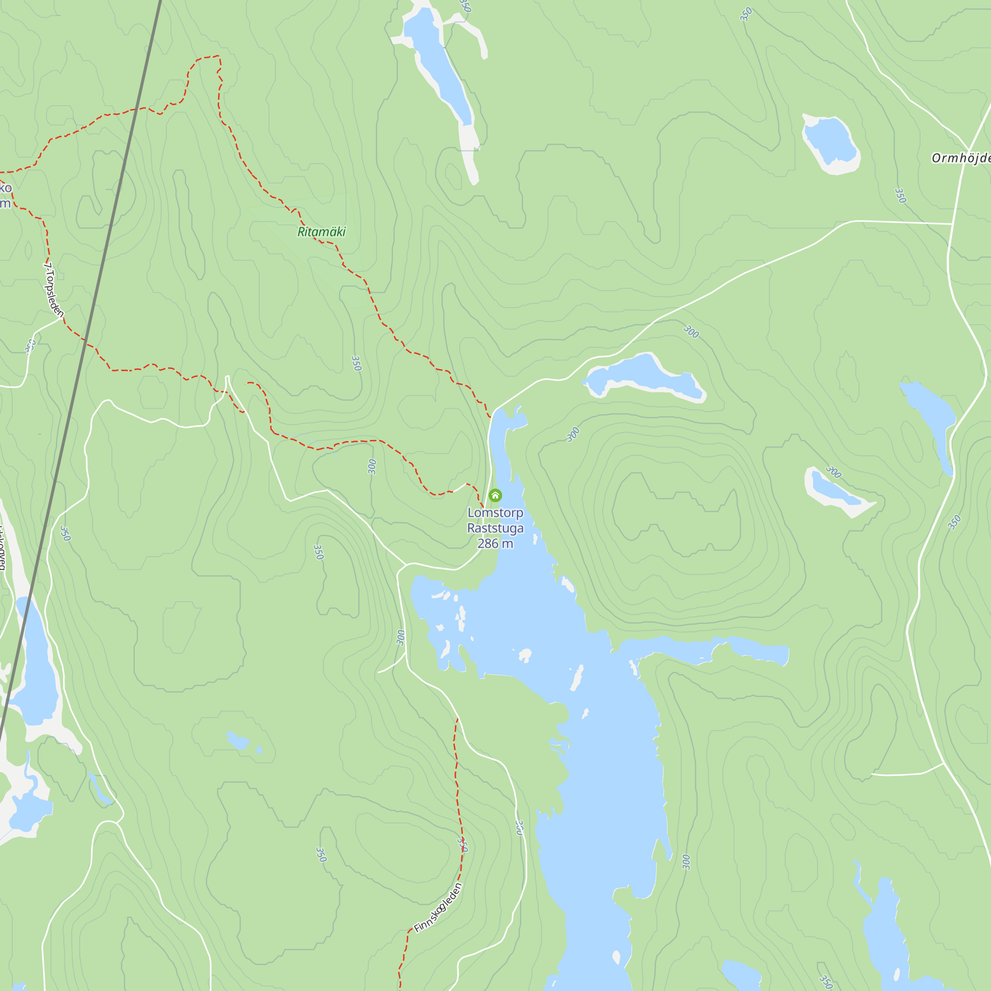Lomstorp Raststuga map