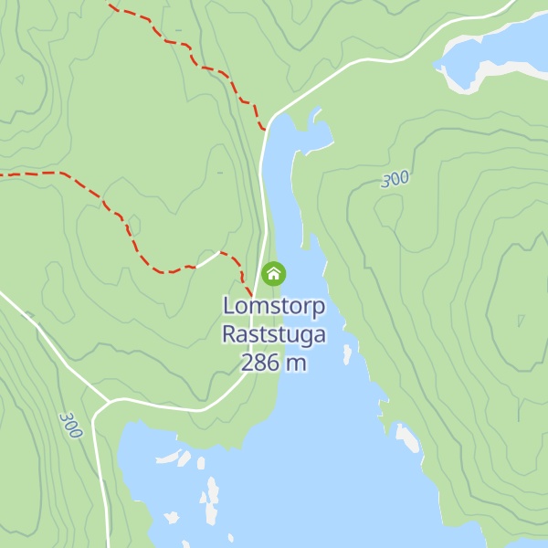 Map of Lomstorp Raststuga