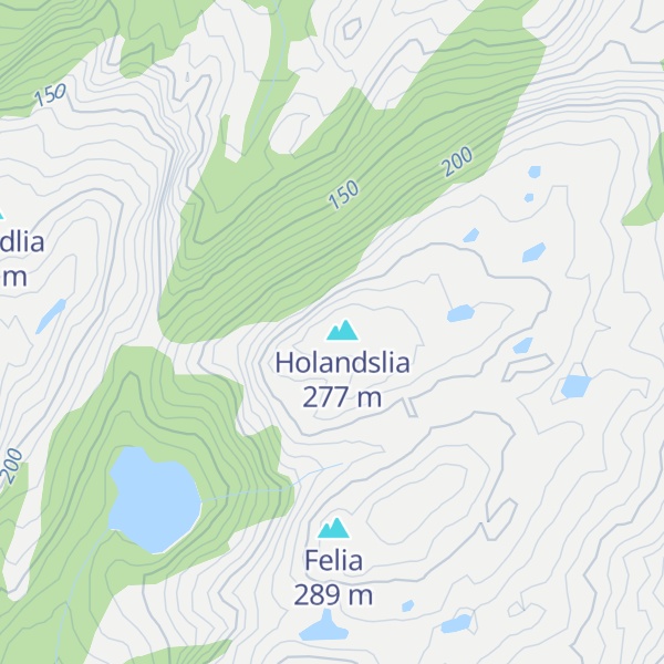 Map of Bjørnsfjellet