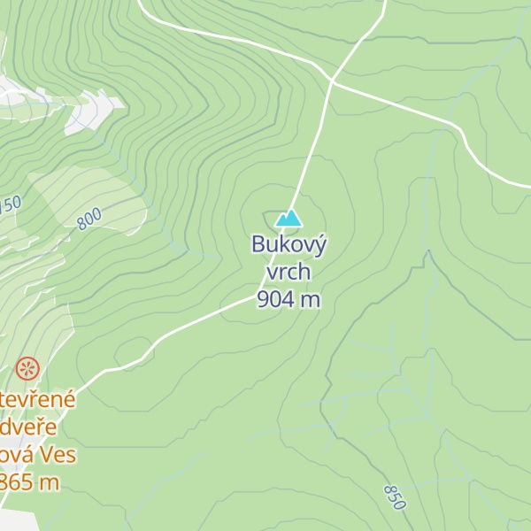 Map of Útulna Pod Špičákem