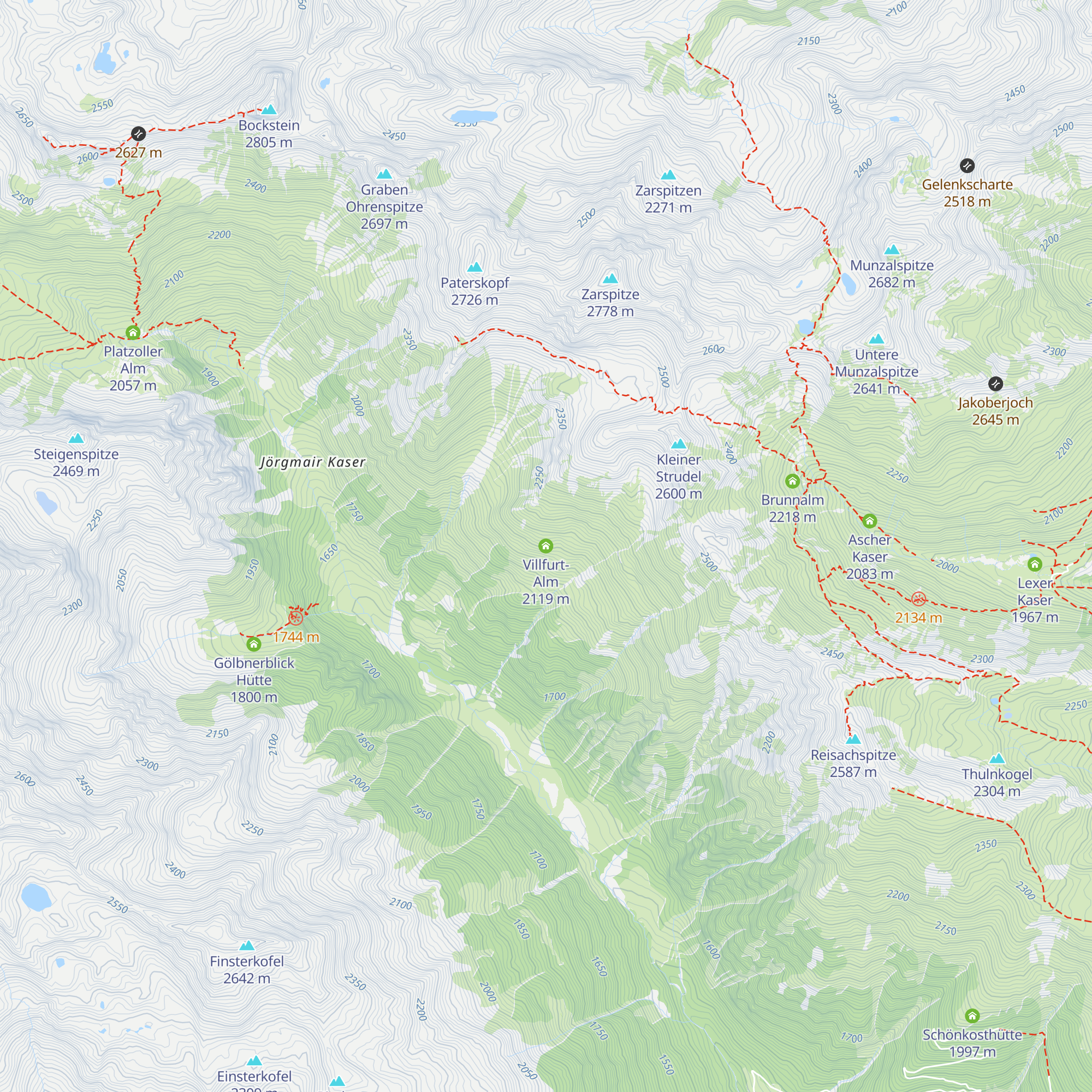 Villfurt-Alm map