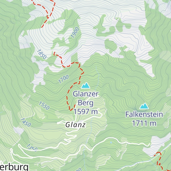 Map of Glanzer Berg