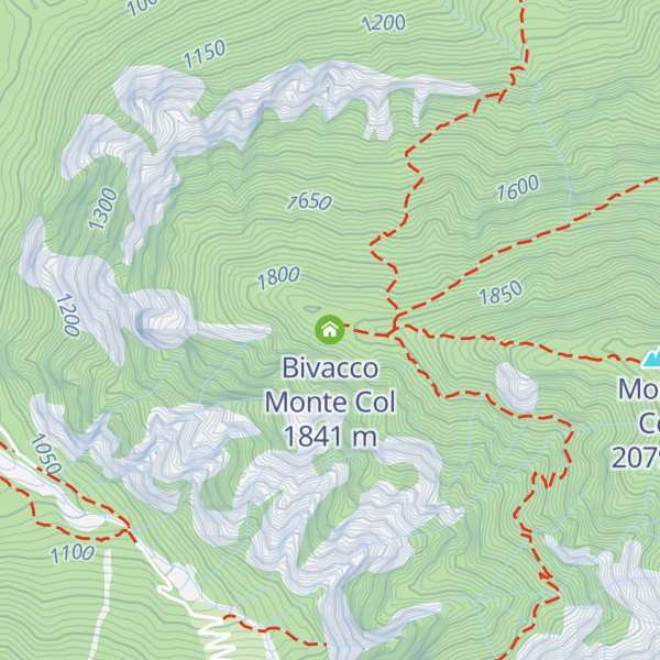 Map of Bivacco Monte Col