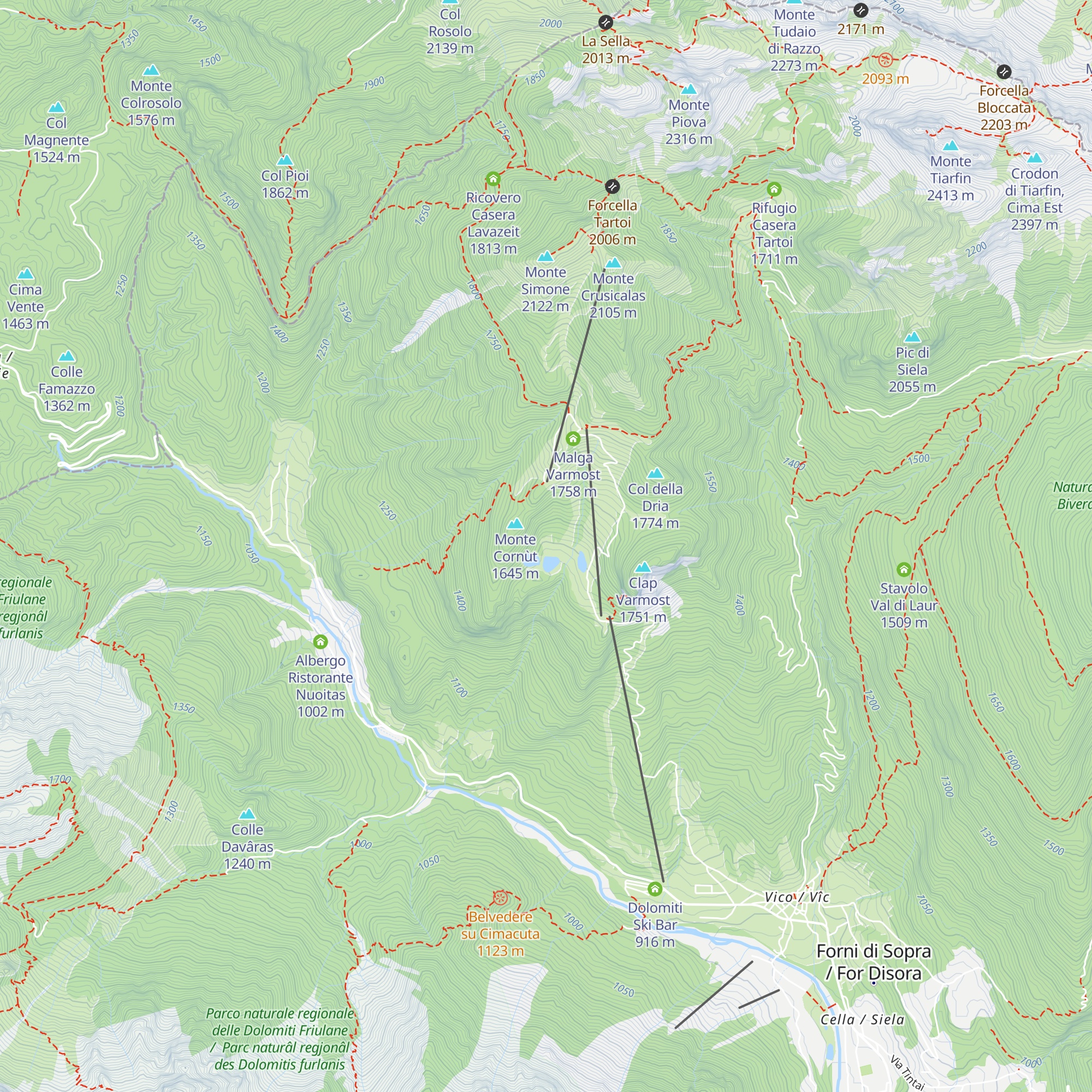 Baita La Suita map