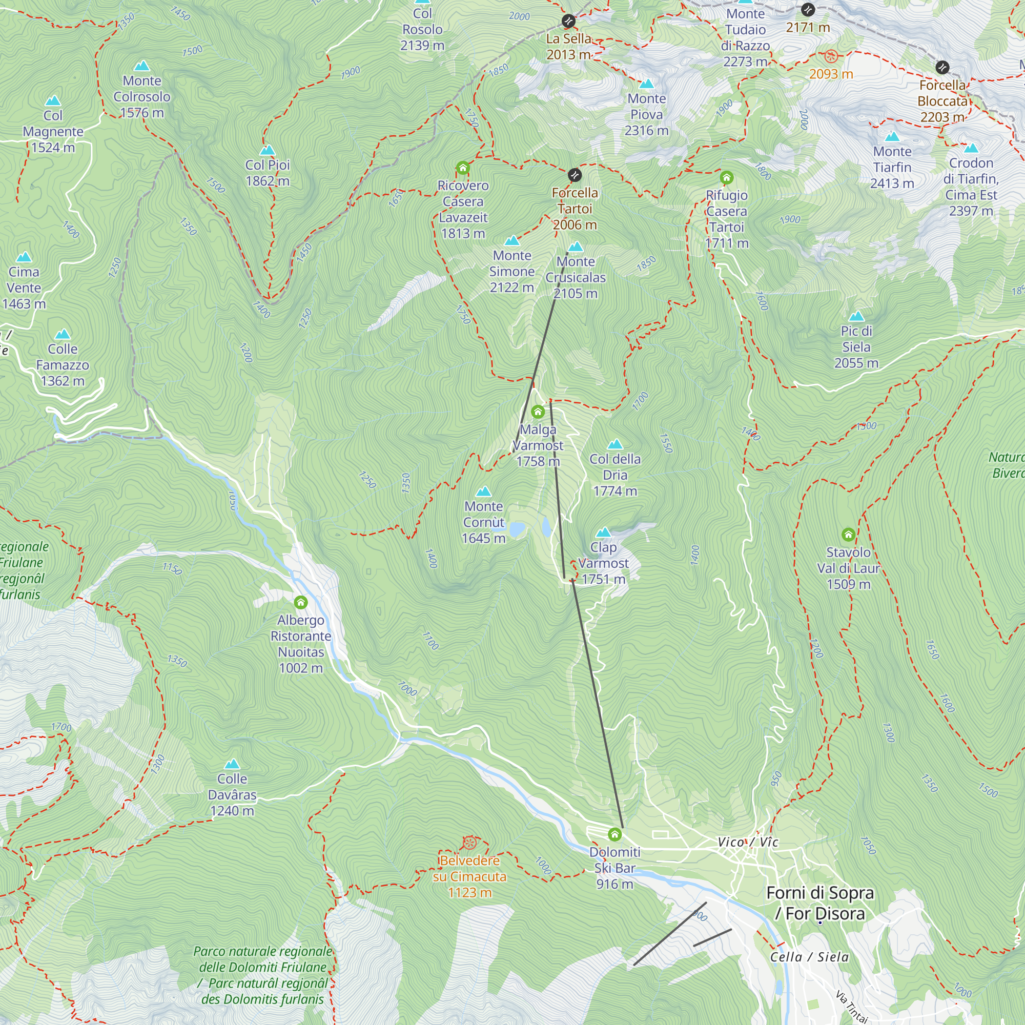 Baita La Suita map