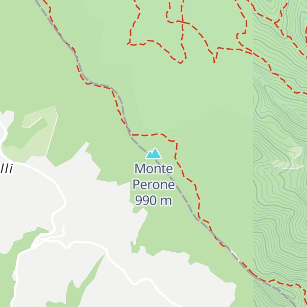 Map of Monte Perone