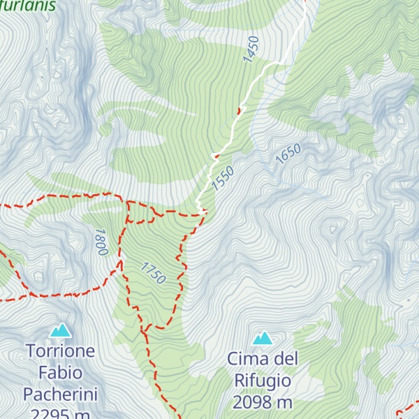 Map of Rifugio Nino Flaiban e Fabio Pacherini