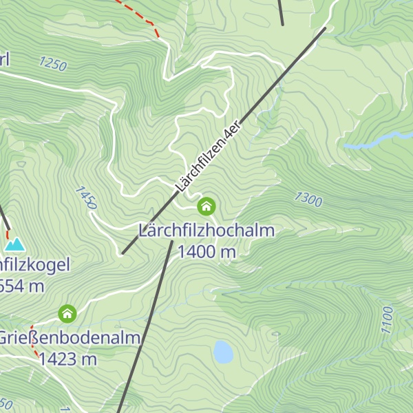 Map of Lärchfilzhochalm