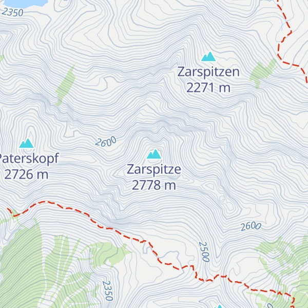 Map of Zarspitze