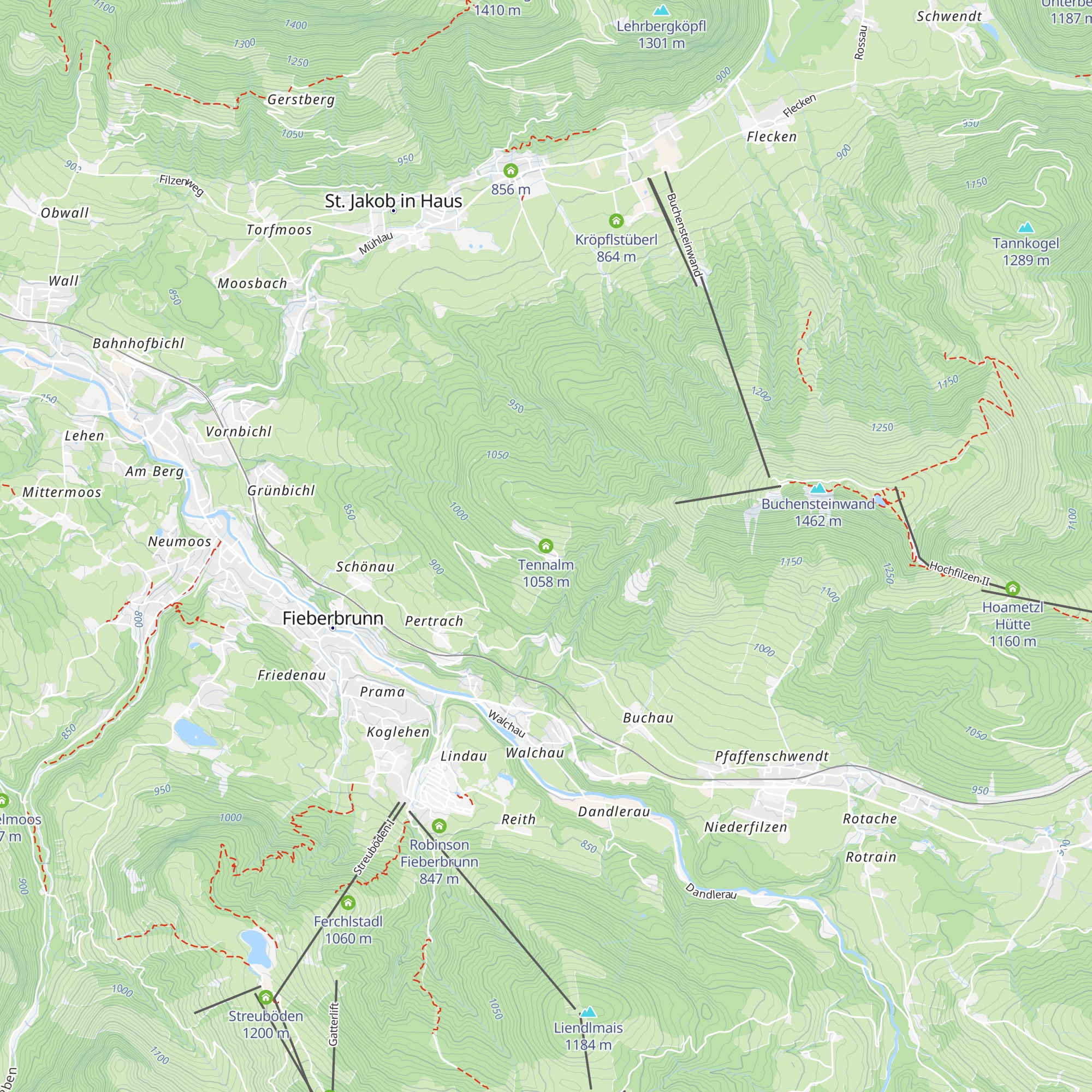 Tennalm map